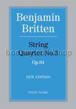 String Quartet No.3, Op.94 (Study Score)