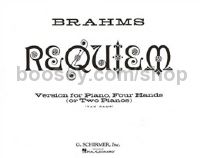 Ein Deutsches Requiem Op 45 (arranged for 2 pianos 4 hands)
