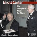 The Music of Elliott Carter Vol.3: The Complete Music for Solo Piano