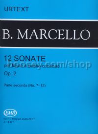 12 Sonatas Op. 2, Vol. 2 Nos 7-12 for Flute/Recorder and Continuo