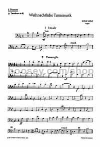 Weihnachtliche Turmmusik - trombone 2 / tenor horn part