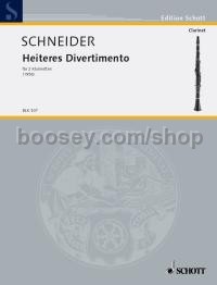 Heiteres Divertimento - 2 clarinets