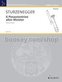 6 Posaunentrios alter Meister - 3 trombones (score & parts)