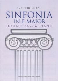 Sinfonia in F major - double bass & piano