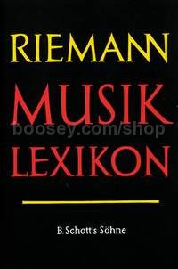 Riemann Musiklexikon Band 1