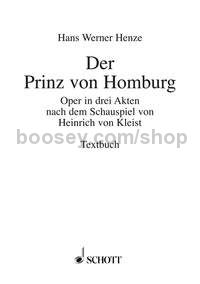 Der Prinz von Homburg (libretto)