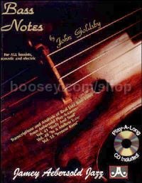 Bass Notes (Book & CD) (Jamey Aebersold Jazz Play-along)