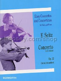 Concerto In Gmin Op. 12 Violin & Piano
