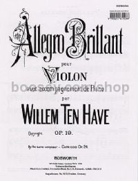 Allegro Brillant Op. 19 Violin & Piano