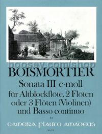 Sonata III E minor Op. 34