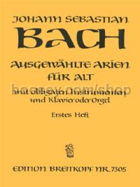 Ausgewählte Arien für Alt 1 - alto & organ