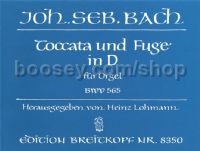 Toccata and Fugue in D minor, BWV 565 - organ