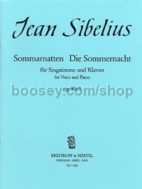 Sommernatten - Die Sommernacht - high voice & piano