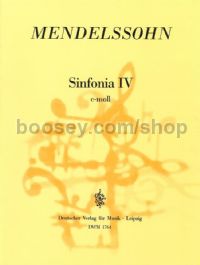 Sinfonia IV in C minor - string ensemble (score)