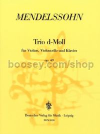 Piano Trio in D minor, op. 49 - violin, cello & piano