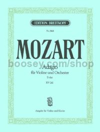 Adagio in E major KV 261 - violin & piano