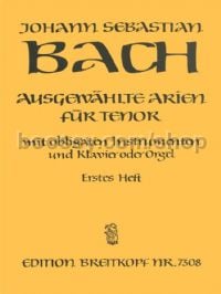 Ausgewählte Arien für Tenor 1 - tenor, ensemble, piano