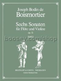 6 Sonatas, Op. 51, Vol. 1 - flute & violin