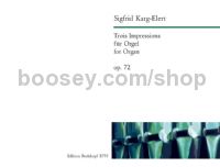 Trois Impressions, Op. 72 - organ