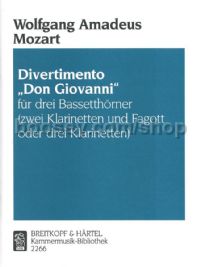 Divertimento 'Don Giovanni' - 3 basset horns