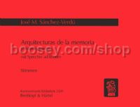 Arquitecturas de la memoria (String Quartet No. 7) (study score)
