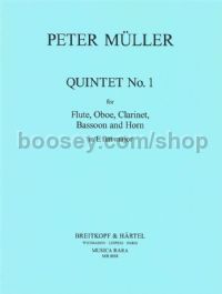 Quintet No. 1 in Eb - wind quintet (set of parts)