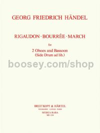Rigaudon, Bourree, Marche - 2 oboes & bassoon