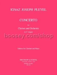 Clarinet Concerto in C - clarinet & piano