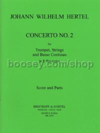 Sonata No. 2 in F - trumpet & orchestra (set of parts)