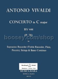 Concerto in C major RV 444 - piccolo, strings, basso continuo (score)
