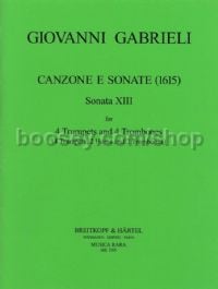 Canzone e Sonate (1615) No. 13 (score & parts)
