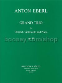 Grand Trio op. 36 - clarinet, cello, piano (set of parts)