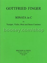 Sonata in C - oboe, violin, trumpet & basso continuo (set of parts)