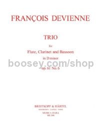 Trio in D minor, Op. 61, No. 6 - flute, clarinet & bassoon