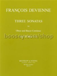 3 Sonatas, Op. 70 - oboe & basso continuo