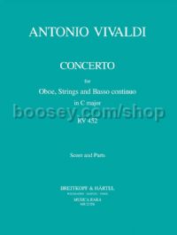 Concerto in C major RV 452 - oboe & orchestra (set of parts)