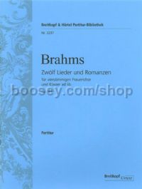 12 Lieder und Romanzen, Op. 44 - female choir & piano