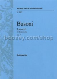Turandot Suite, Op. 41 - orchestra (study score)