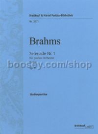 Serenade No. 1 in D major, op. 11 - orchestra (study score)