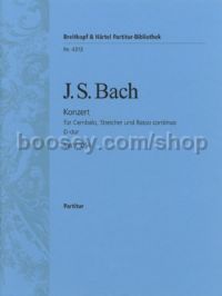 Harpsichord Concerto in D major BWV 1054 (score)