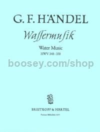 Water Music in F major, HWV 348-350 - orchestra (score)