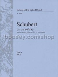 Der Gondelfahrer D 809 - mixed choir & piano