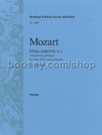 Missa solemnis in C minor K. 139 (47a) (score)