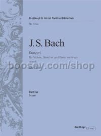 Violin Concerto in A minor, BWV 1041 (score)