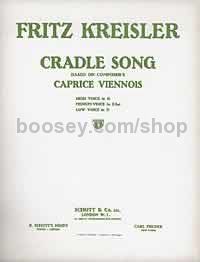 Cradle Song 1915 - low voice & piano