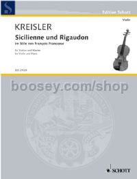 Sicilienne & Rigaudon for Violin & Piano