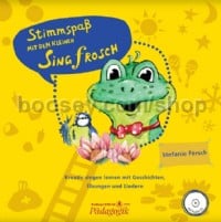 Stimmspass mit dem kleinen Singfrosch (Book with CD, Storybook with CD)