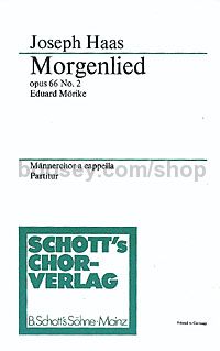 Morgenlied op. 66/2 (choral score)
