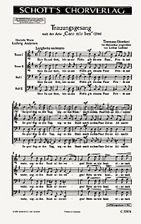 Trauungsgesang (choral score)