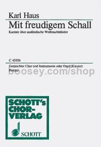 Mit freudigem Schall - mixed choir (SATB) & organ (piano)